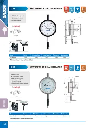 Page 182 of the ACCUD catalogue with the dimension drawing and full data