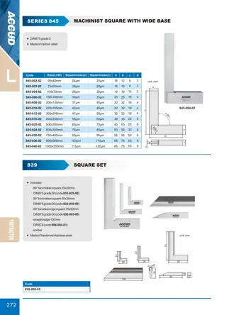 Pagina 278 din catalogul ACCUD, cu desenul de dimensiuni și datele complete