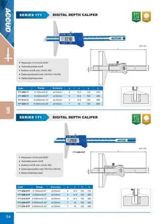 Page 60 of the ACCUD catalogue with the dimension drawing and full data