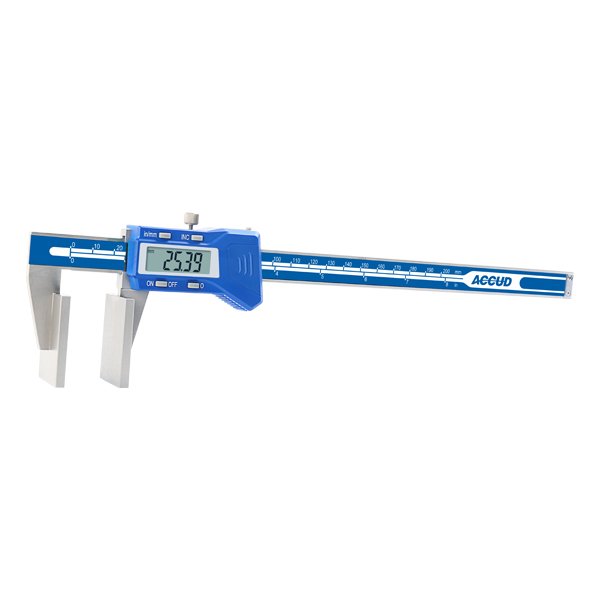 ACCUD 167-11 Цифров шублер с големи измервателни повърхности 0-300mm/0-12″ (0.01mm/0.0005″)