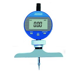 ACCUD 293-025-11 Цифров индикатор за дълбочина 0-25mm/0-1″, основа 63x17mm (0.01mm/0.0005″)