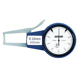 ACCUD 425-020-11 Кронциркул с индикатор за външни размери, обхват 0-20mm (0.01mm)